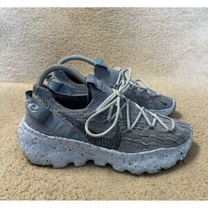 Nike Space Hippie '04 Running Shoes Sneakers Gray Blue Low Top Women’s Size 7.5